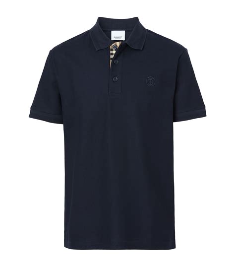 BURBERRY LONDON TB monogram striped polo shirt Size: L .